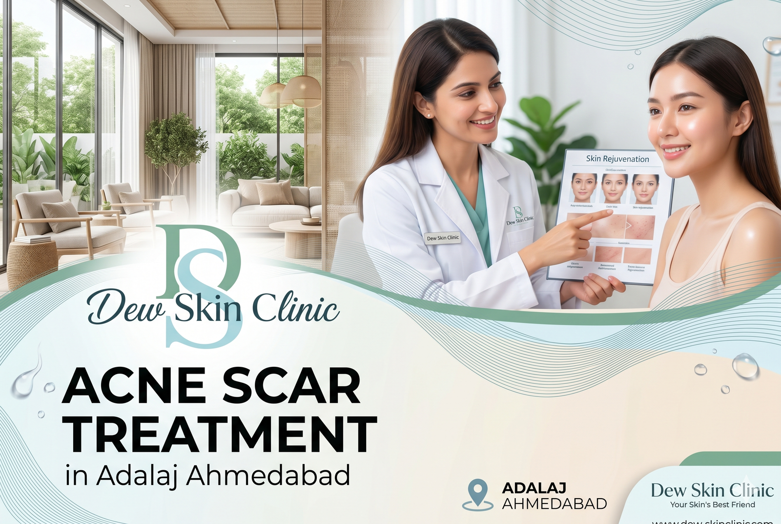 Acne Scar Treatment in Adalaj Ahmedabad | Dew Skin Clinic