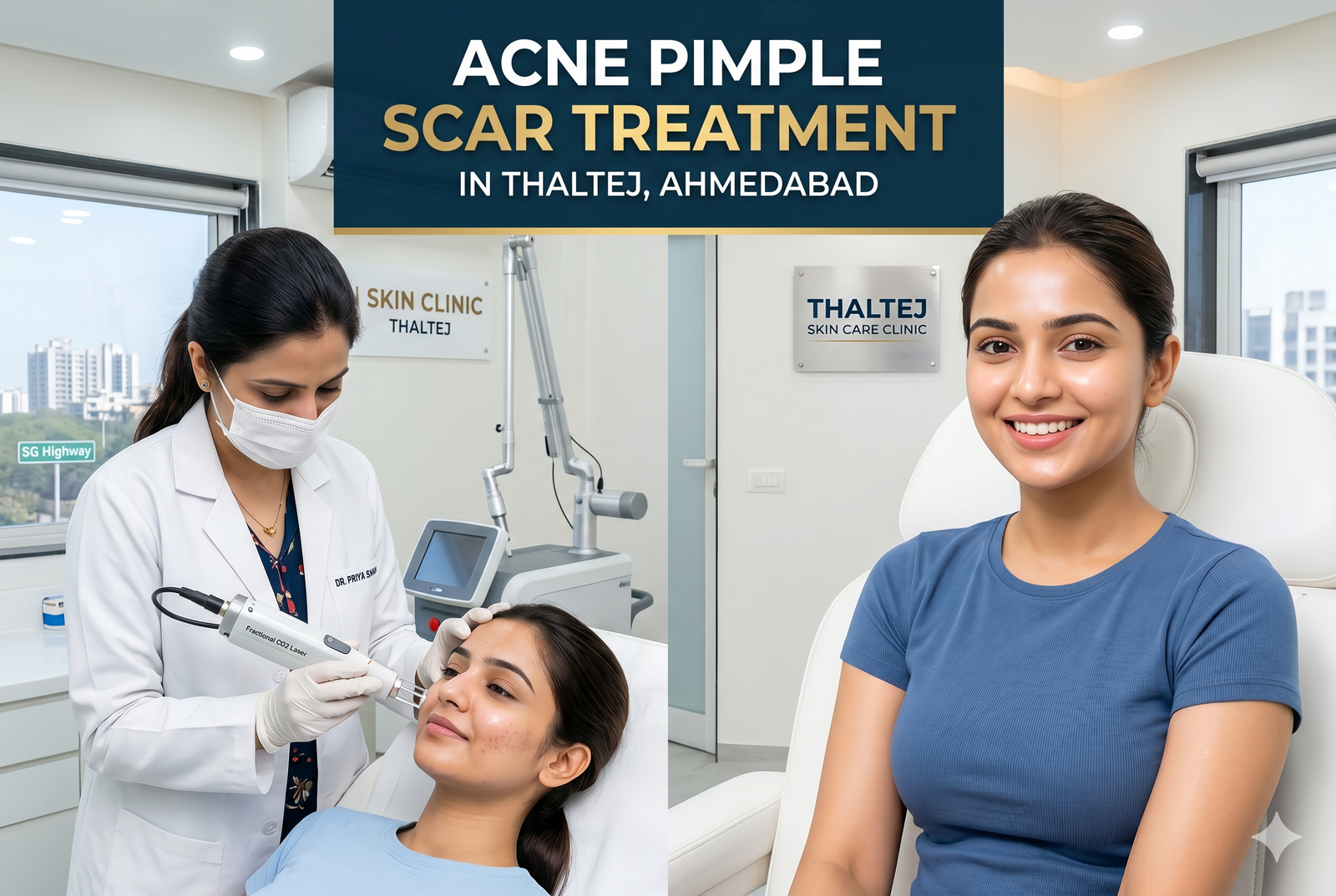 Acne Pimple Scar Treatment in Thaltej, Ahmedabad