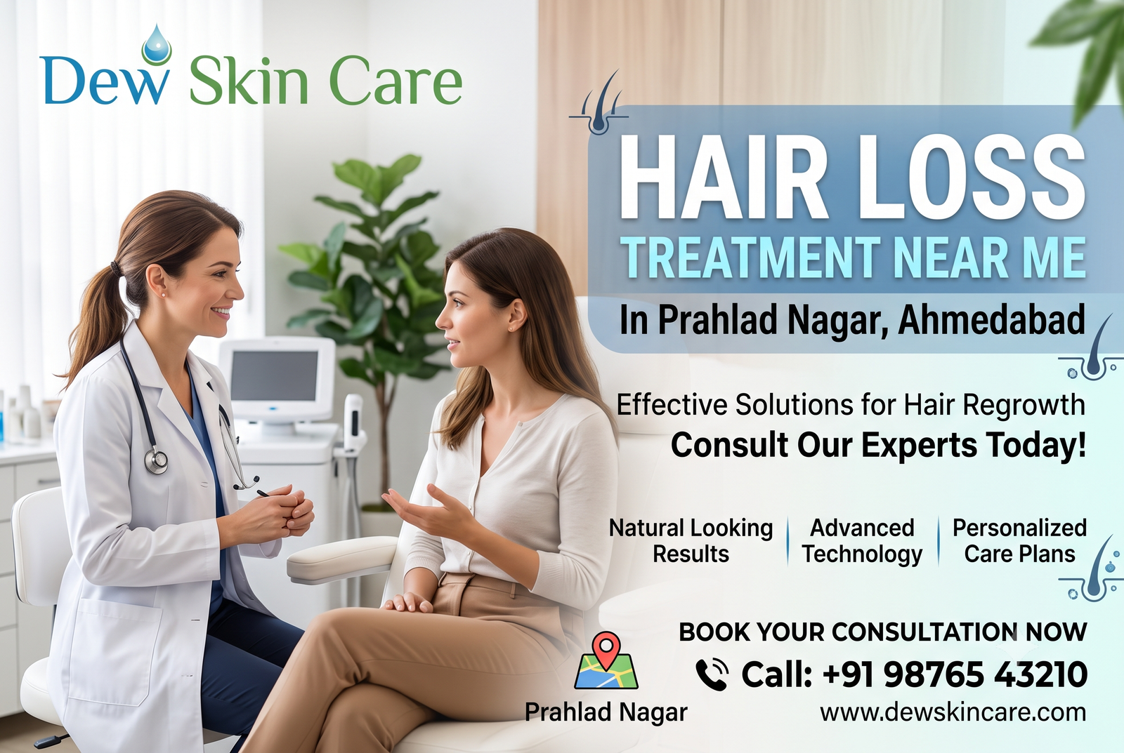 Hair Loss Treatment Near Me In Prahlad Nagar, Ahmedabad