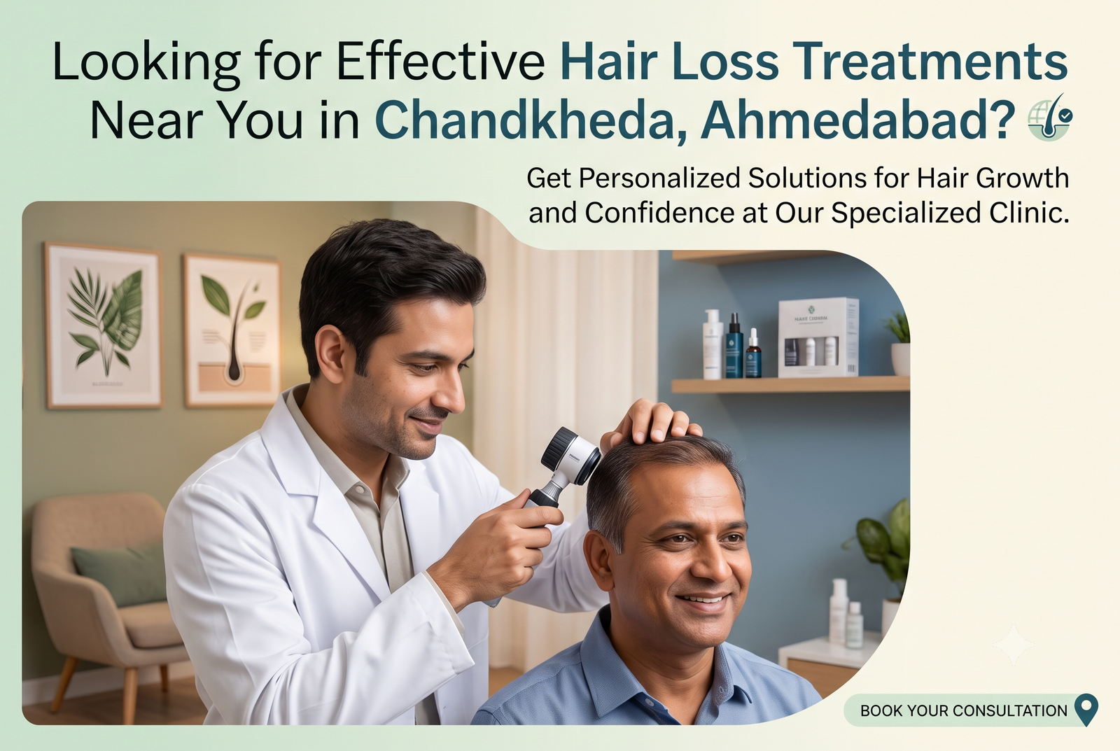 Hair Loss Treatment Near Me In Chandkheda, Ahmedabad