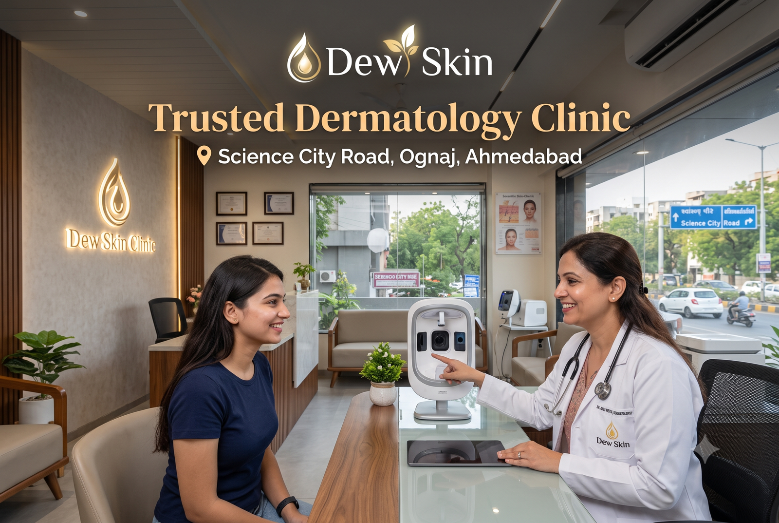 Trusted Dermatology Clinic in Science City Road, Ognaj | Dew Skin Clinic