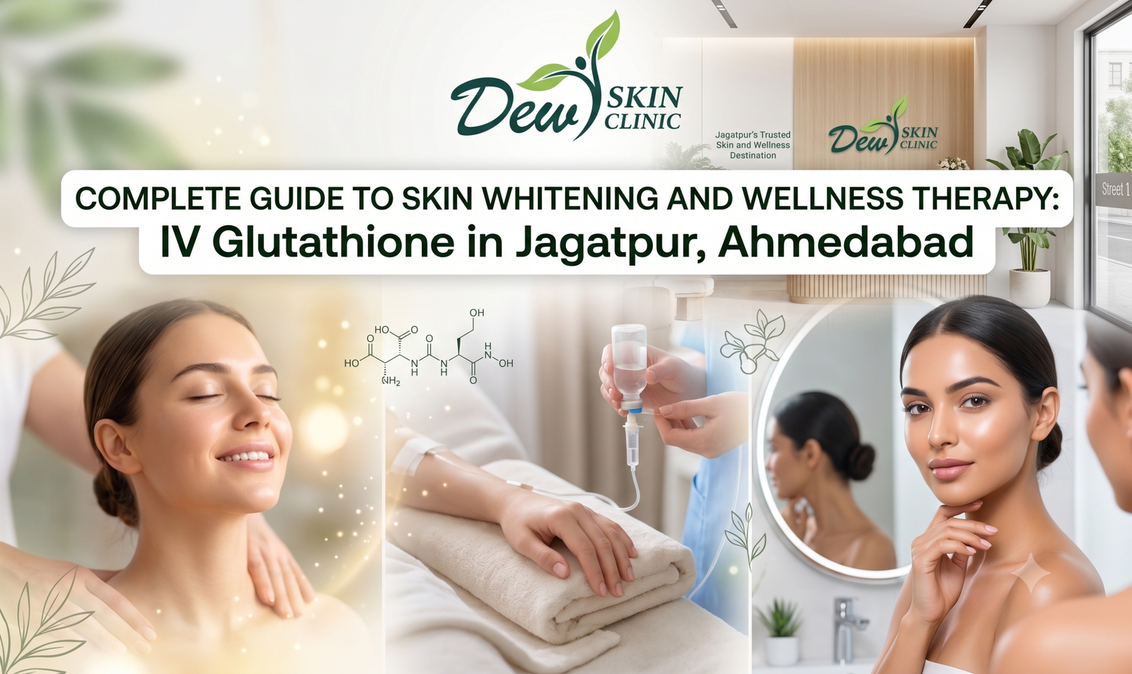 IV Glutathione in Jagatpur, Ahmedabad: Complete Guide to Skin Whitening and Wellness Therapy at Dew Skin Clinic