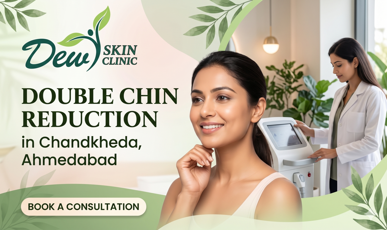 Double Chin Reduction in Chandkheda, Ahmedabad: Complete Dermatologist Guide to Chin Fat Treatment