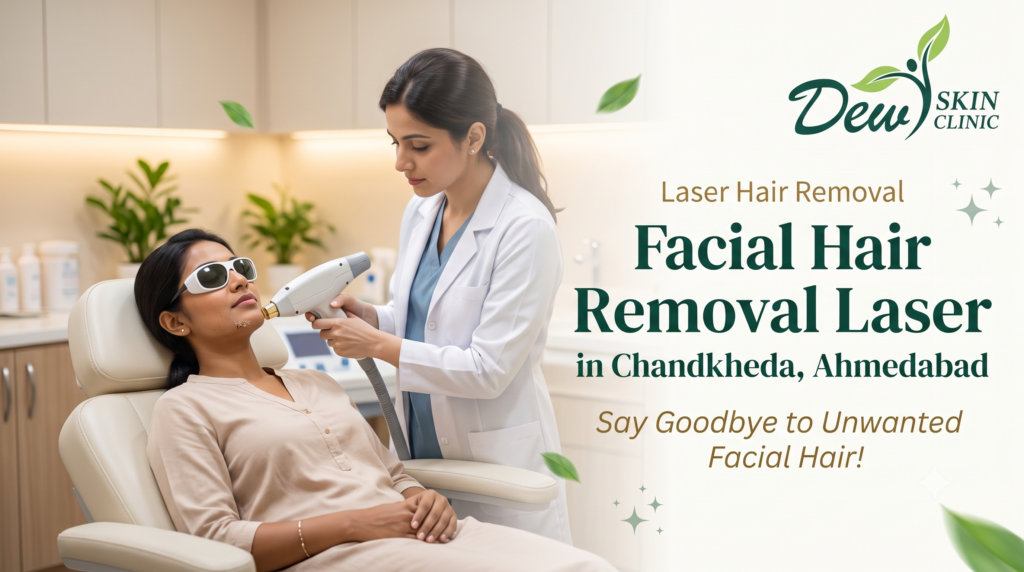 Facial Hair Removal Laser in Chandkheda, Ahmedabad | Dew Skin Clinic