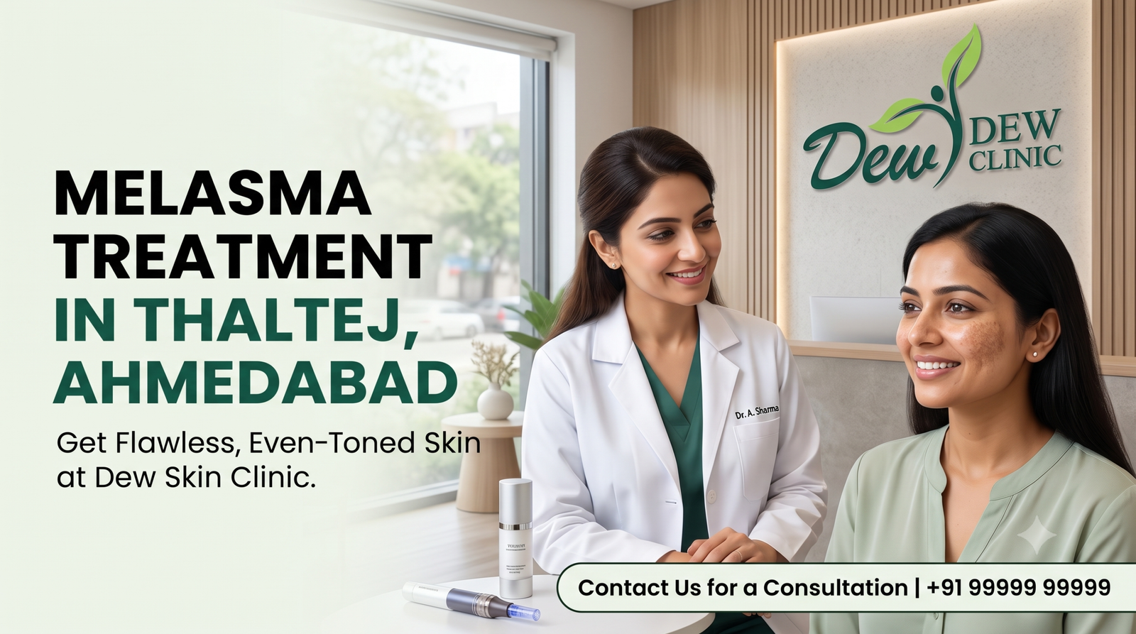 Melasma Treatment in Thaltej, Ahmedabad: A Doctor-Led Guide to Clearer, Even-Toned Skin