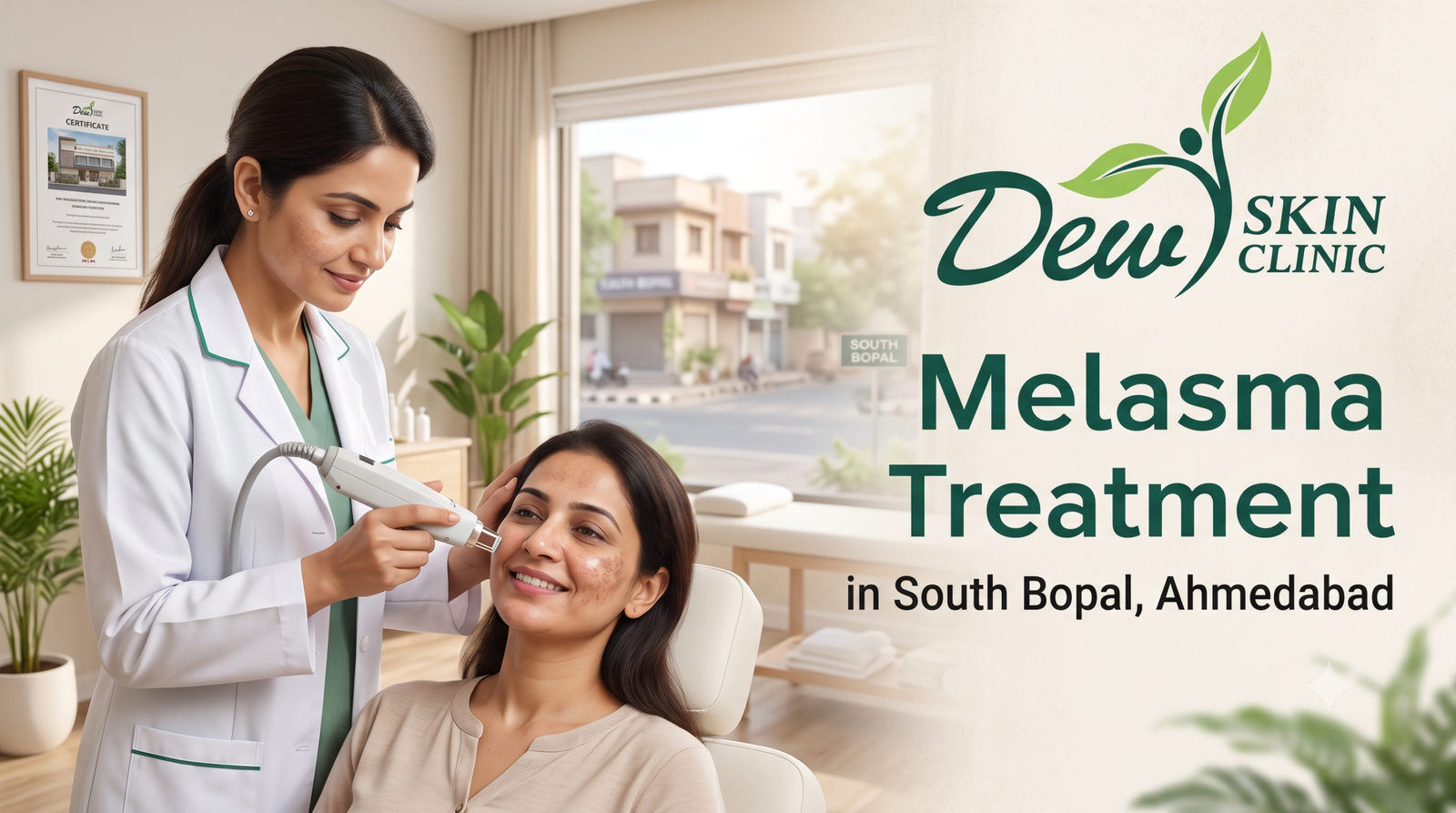 Melasma Treatment in South Bopal, Ahmedabad: Causes, Options and Doctor-Led Care at Dew Skin Clinic